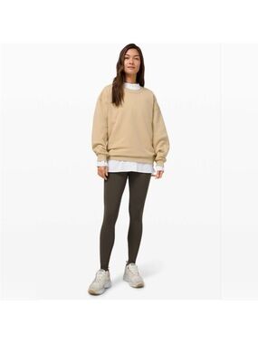 Lululemon Perfectly Oversized Crew in Trench Athleisure Athletic Size 8/10